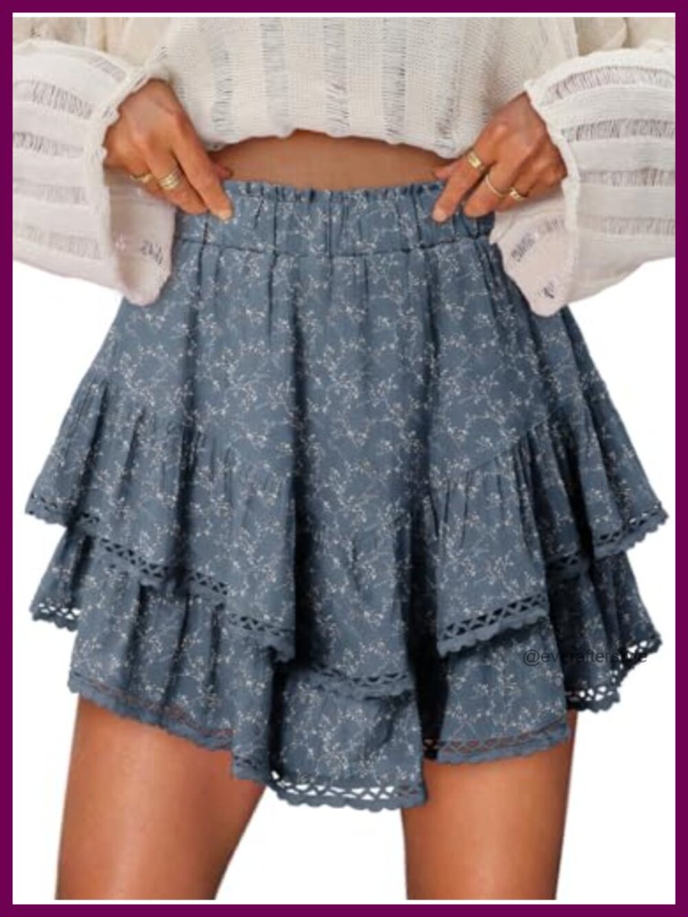 Flowy Ruffle Skorts Mini Skirt High Waisted Tennis Skort Summer